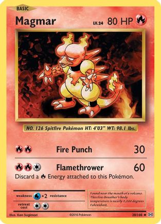 Magmar 020 XY Evolutions - Uncommon