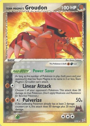 Team Magma's Groudon 009/095  Deck Exclusives - Rare