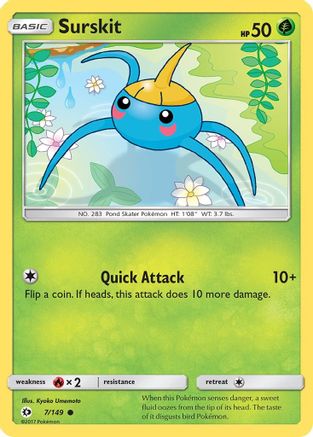Surskit (007/149) Reverse Holofoil - Common