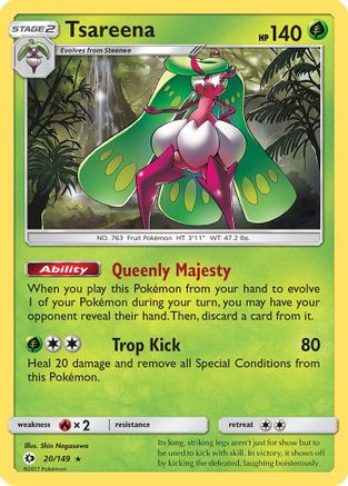 Tsareena - 20/149 - Holo Rare - Reverse Holo