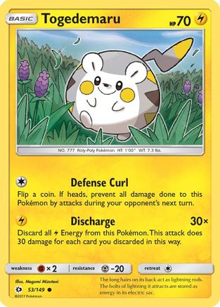 Togedemaru (053/149) Reverse Holofoil - Common