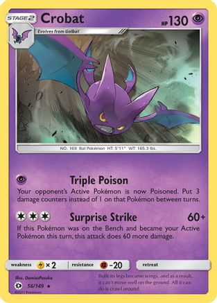 Crobat - 56/149 - Holo Rare - Reverse Holo
