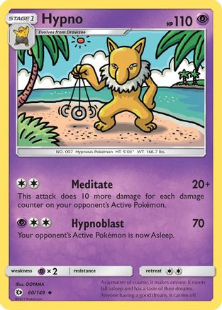 Hypno - 60/149 - Uncommon - Reverse Holo