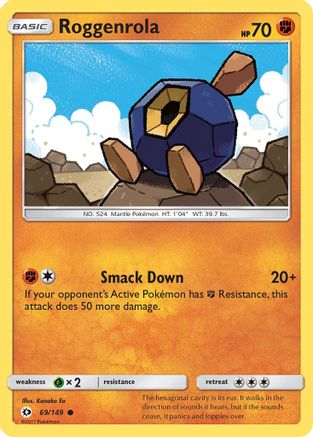 Roggenrola - 69/149 - Common - Reverse Holo