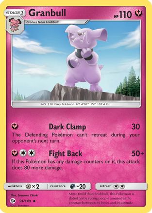 Granbull (091/149) Reverse Holofoil - Uncommon