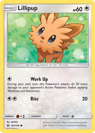 Lillipup (103/149) Reverse Holofoil - Common