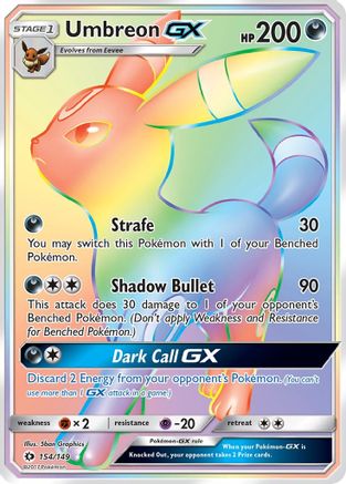 Umbreon GX (Secret) - 154/149 - Secret Rare