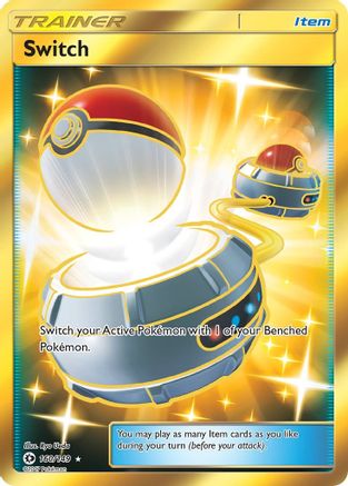 Switch (Secret) - SM Base Set - Secret Rare - Holofoil