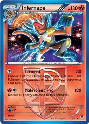 Infernape (BW Plasma Storm) - 17/135 - Rare
