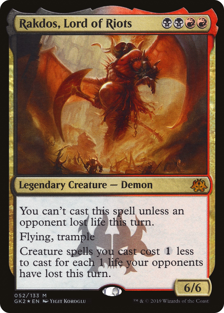 Rakdos, Lord of Riots (GK2-052) - RNA Guild Kit Foil
