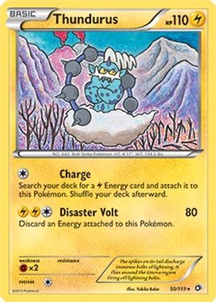 Thundurus (BW Legendary Treasures) - 50/113 - Rare