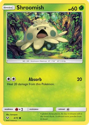 Shroomish - 4/73 - Common - Reverse Holo