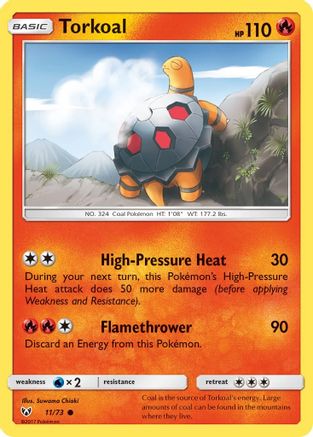 Torkoal - 11/73 - Common - Reverse Holo