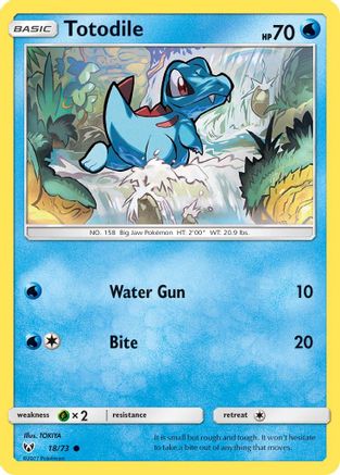 Totodile - 18/73 - Common - Reverse Holo