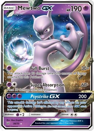 Mewtwo GX 039/73  - Holofoil Shining Legends - Ultra Rare
