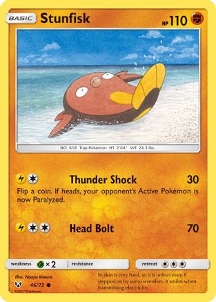 Stunfisk - 46/73 - Common - Reverse Holo