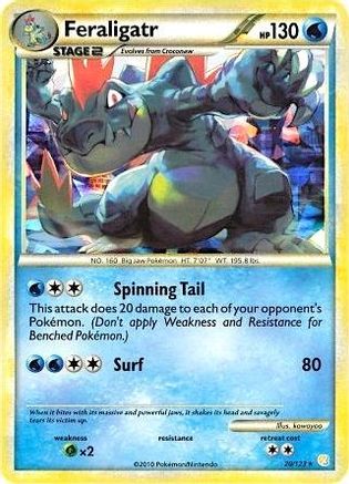 Feraligatr 020/123  - Holofoil Deck Exclusives - Holo Rare