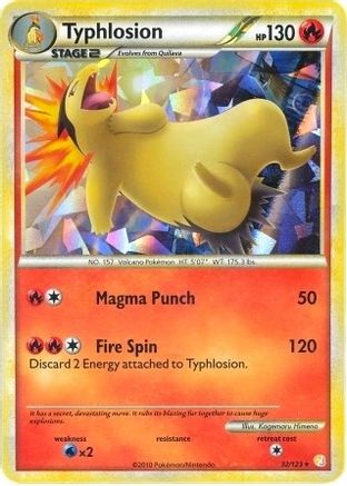 Typhlosion (Cracked Ice Holo) - 32/123 - Holo Rare