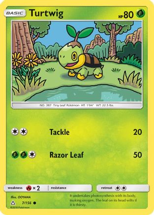 Turtwig (7) - 7/156 - Common - Reverse Holo