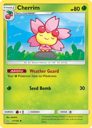 Cherrim - 11/156 - Uncommon - Reverse Holo