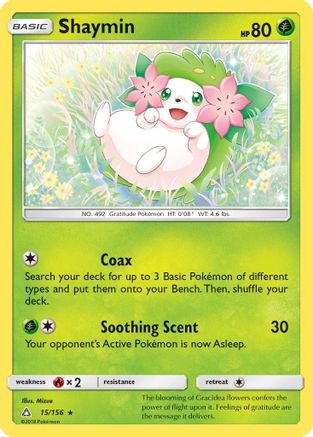 Shaymin (15) - 15/156 - Holo Rare - Reverse Holo
