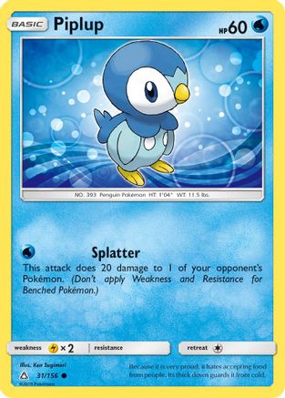 Piplup (31) - 31/156 - Common