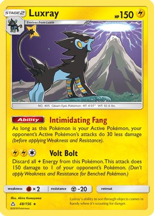 Luxray - 48/156 - Holo Rare - Reverse Holo