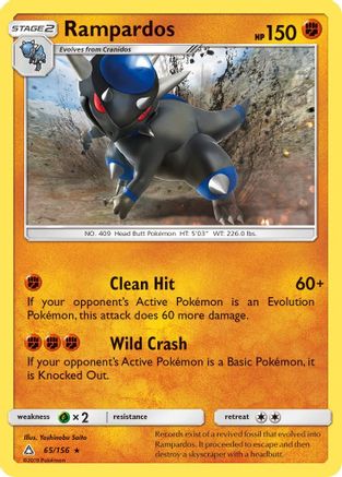 Rampardos - 65/156 - Holo Rare - Reverse Holo