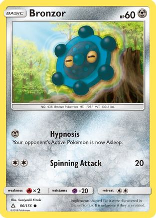Bronzor - 86/156 - Common - Reverse Holo