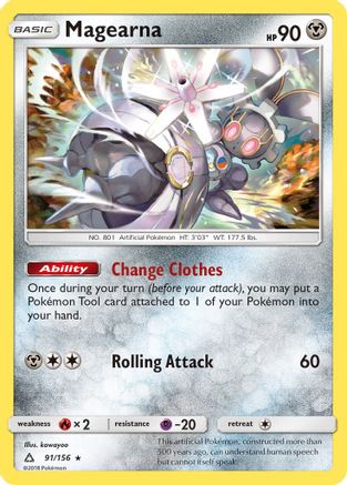 Magearna - 91/156 - Rare - Reverse Holo