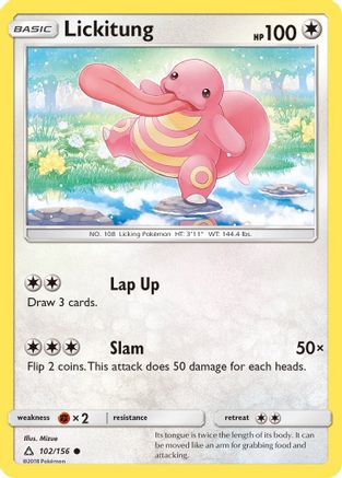 Lickitung - 102/156 - Common - Reverse Holo