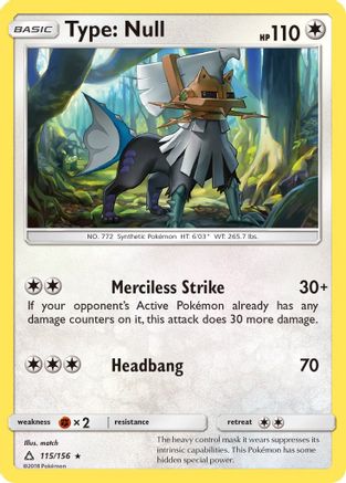 Type: Null - 115/156 - Rare - Reverse Holo