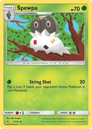 Spewpa - 7/131 - Uncommon - Reverse Holo