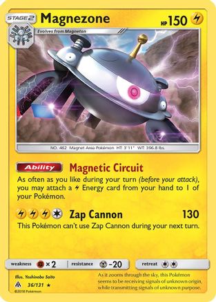 Magnezone - 36/131 - Holo Rare - Reverse Holo