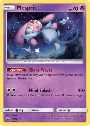 Mesprit - 42/131 - Uncommon - Reverse Holo