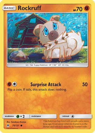 Rockruff - 75/131 - Common - Reverse Holo