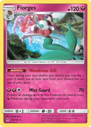 Florges - 86/131 - Rare - Reverse Holo