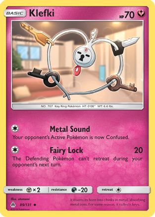 Klefki - 89/131 - Uncommon - Reverse Holo