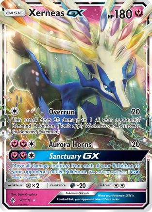 Xerneas GX 090/131  - Holofoil SM  Forbidden Light - Ultra Rare