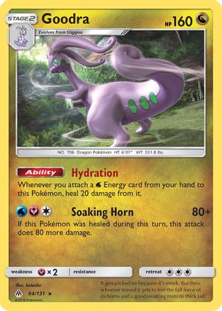 Goodra - 94/131 - Holo Rare - Reverse Holo