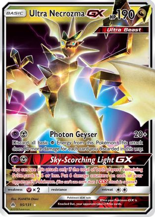 Ultra Necrozma GX 095/131  - Holofoil SM  Forbidden Light - Ultra Rare