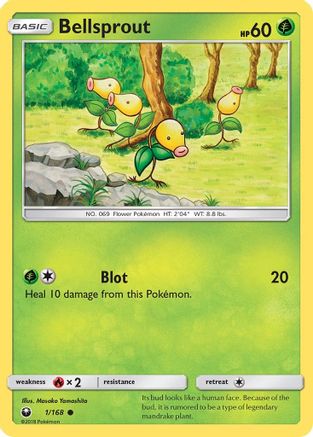 Bellsprout - 1/168 - Common - Reverse Holo