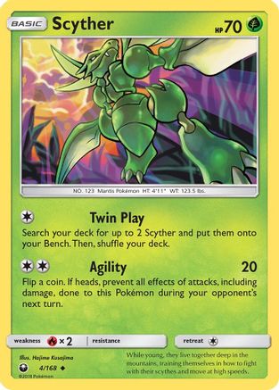 Scyther - 4/168 - Uncommon - Reverse Holo