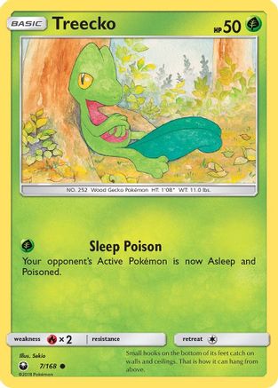 Treecko (7) - 7/168 - Common - Reverse Holo