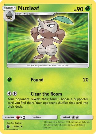 Nuzleaf - 13/168 - Uncommon