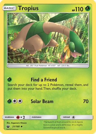 Tropius - 21/168 - Uncommon
