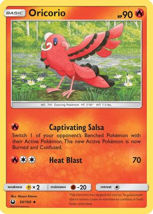 Oricorio (30) - 30/168 - Uncommon - Reverse Holo