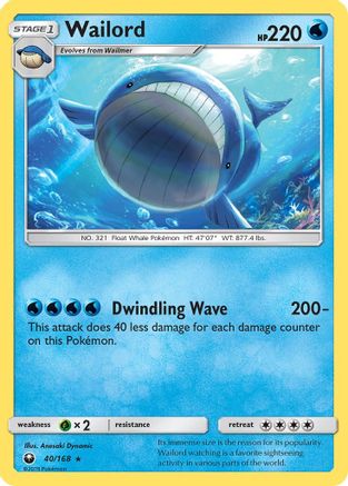 Wailord - 40/168 - Rare