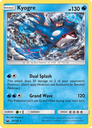 Kyogre - 46/168 - Holo Rare