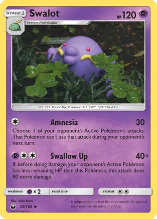 Swalot - 58/168 - Uncommon - Reverse Holo